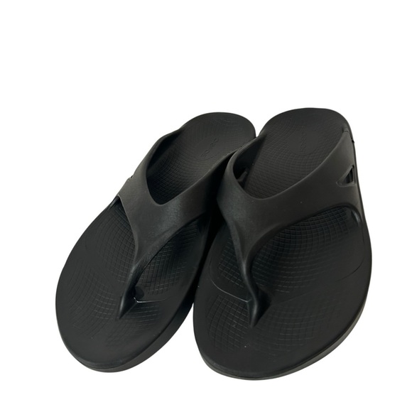 OOFOS Ooahh Sport Comfort Flip Flop Recovery Sandals Black Men’s size 11 main image 5